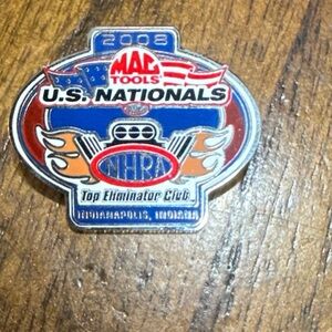 2008 Mac Tools NHRA U.S. Nationals Lapel Pin Top Eliminator Club
